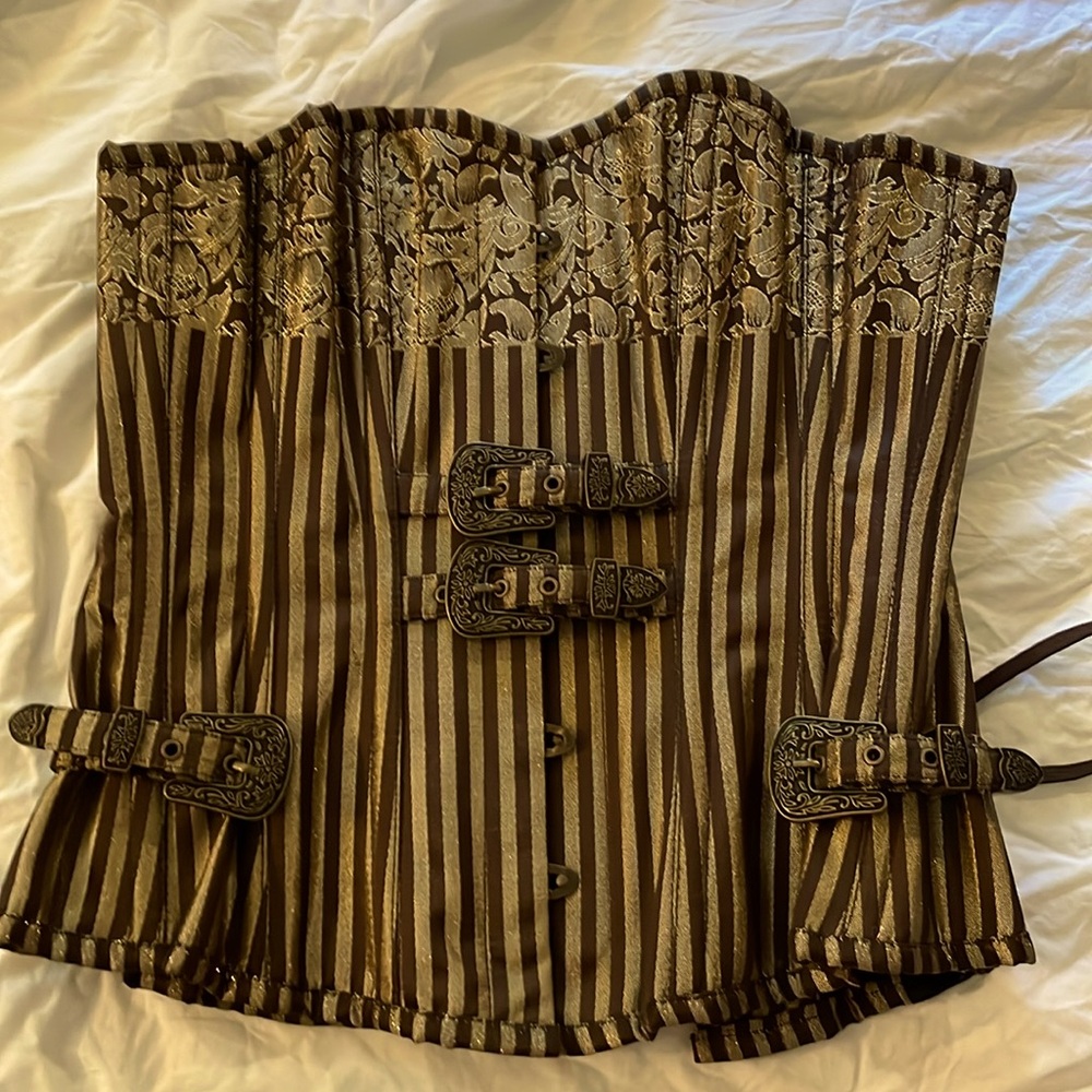 Corset deal steel boning corset steampunk new without tags